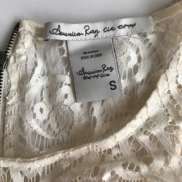 American Rag Women’s Dress White Lace Small - Picture 3 of 6